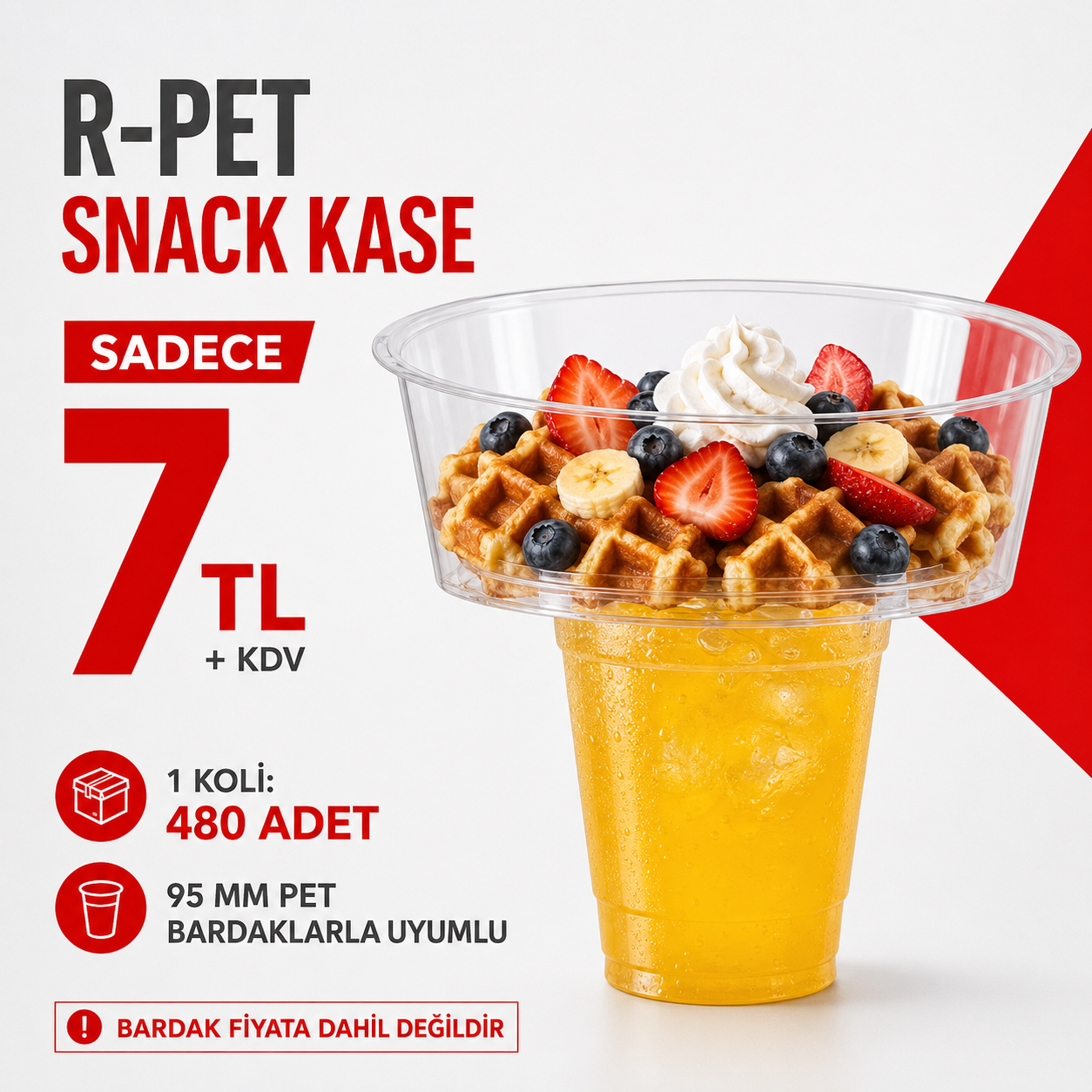 95 mm R-PET Snack Kase Kapağı Kampanyası