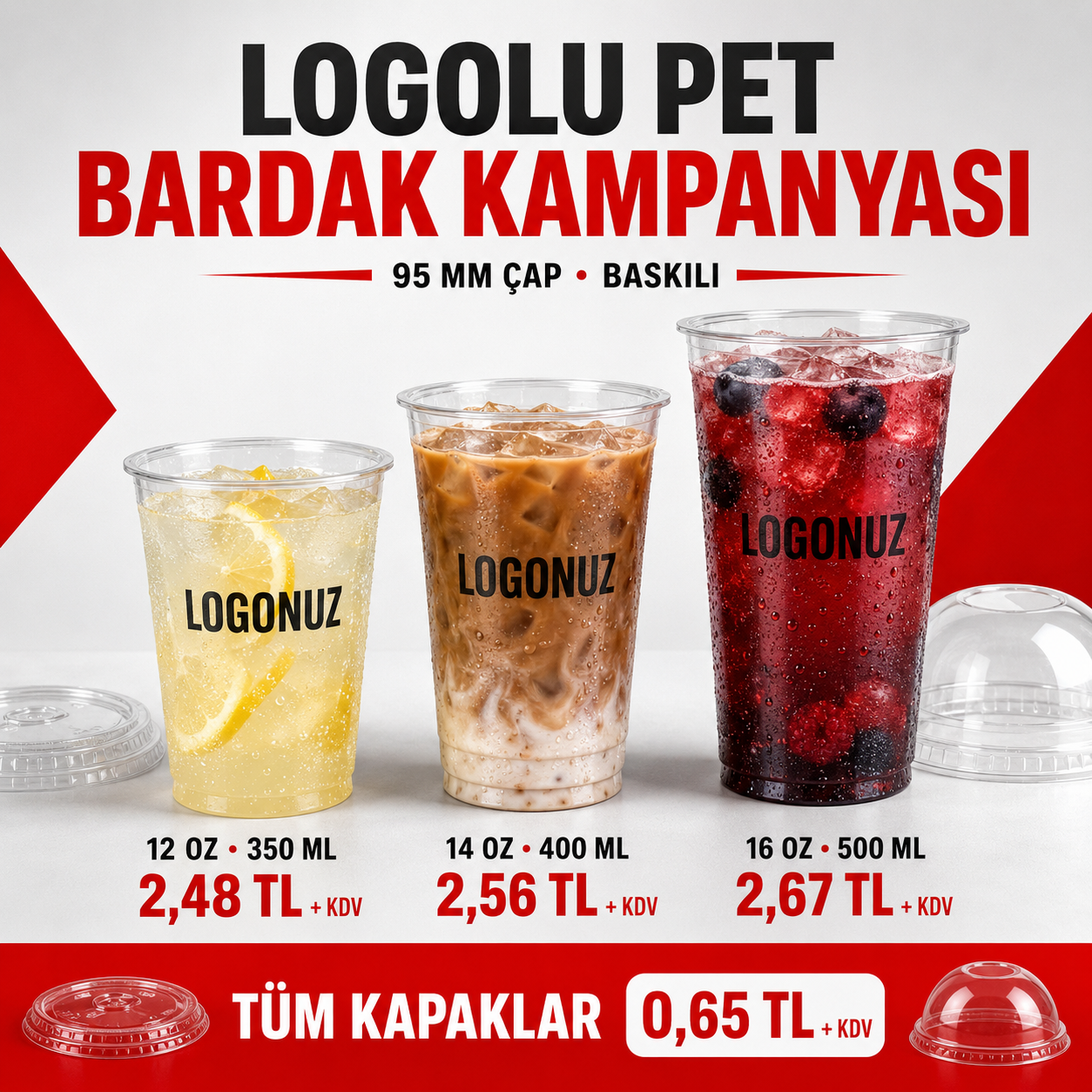Logolu Pet Bardak Kampanyası