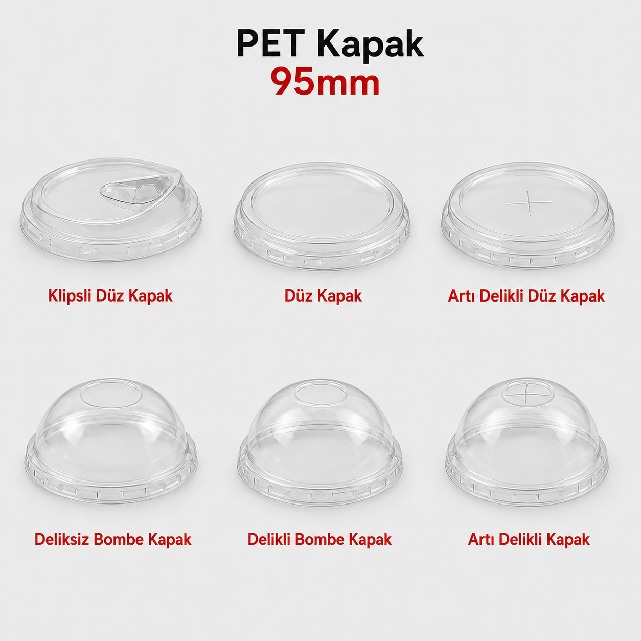 95 Çap PET Kapak